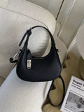 Leather Crescent Crossbody Bag