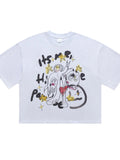 Men's Round Neck Cartoon Graphic T-Shirt