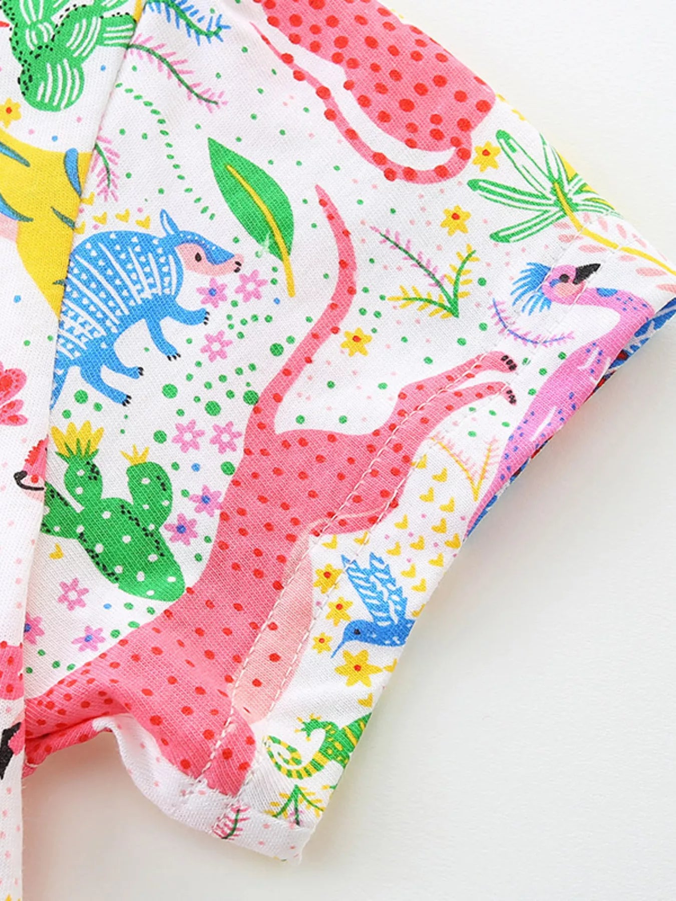 Children's Printed Short Sleeve Dress