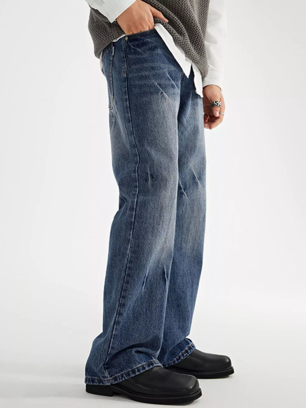 Men's Wide Leg Jeans