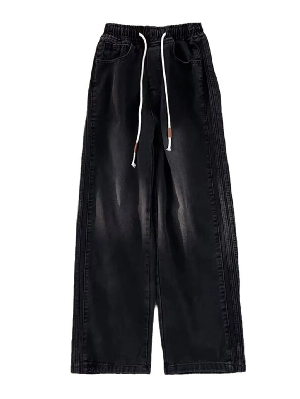 Men's Full Size Wash Wide Leg Pants Plus Size