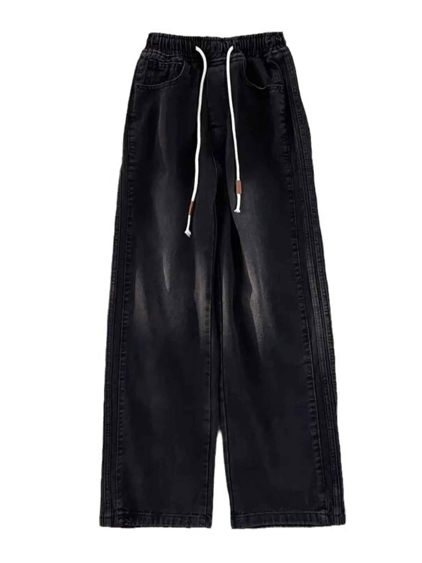 Men's Full Size Wash Wide Leg Pants Plus Size