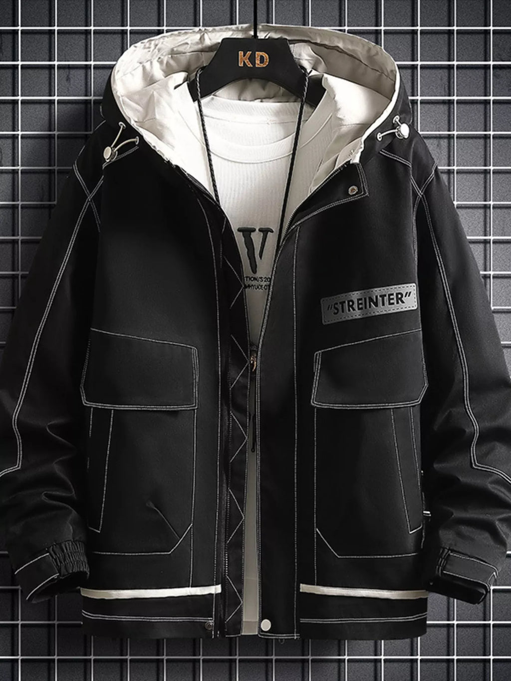 Men's Plus Size Hooded Casual Lightweight Jacket