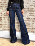 High-Waisted Flare Jeans