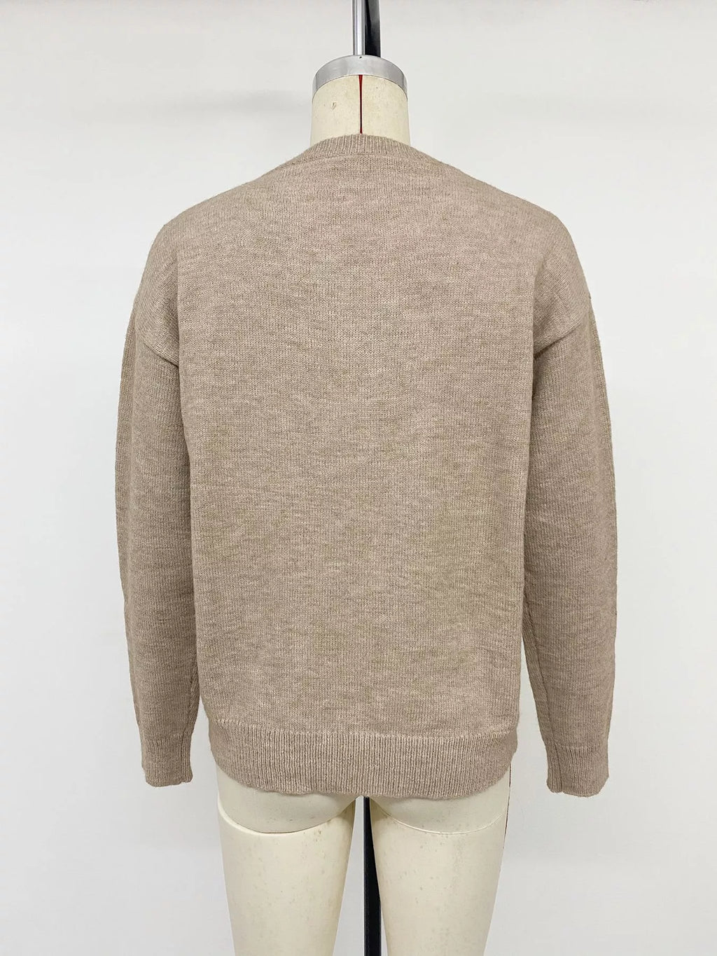 Dropped Shoulder Long Sleeve Sweater
