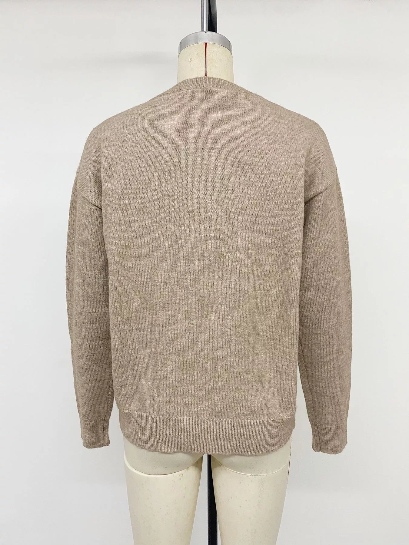 Dropped Shoulder Long Sleeve Sweater