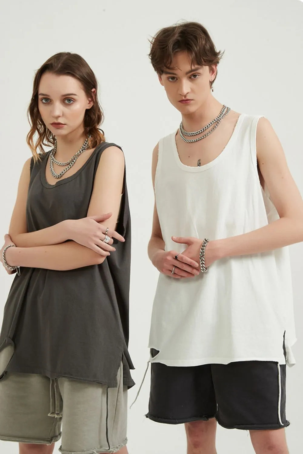 Men's Round Neck Wide Strap Tank