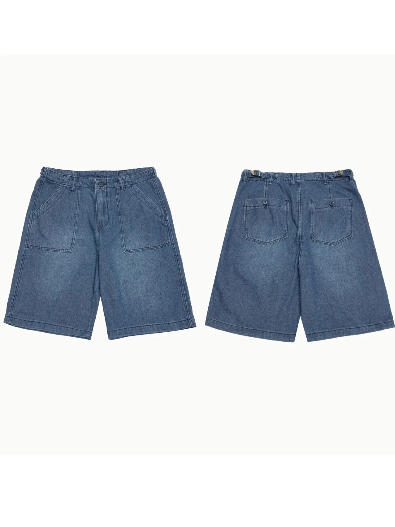 Men's Pocketed Denim Shorts
