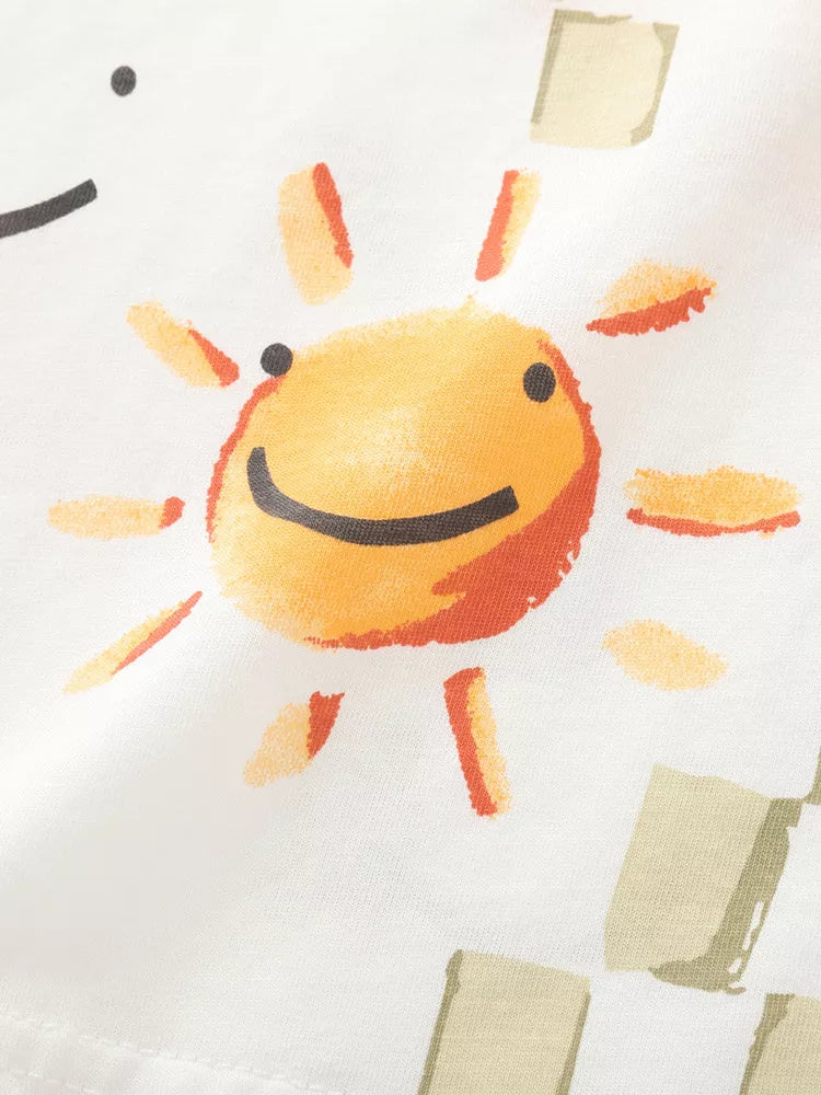 Children's Smiley Sun Print T-Shirt
