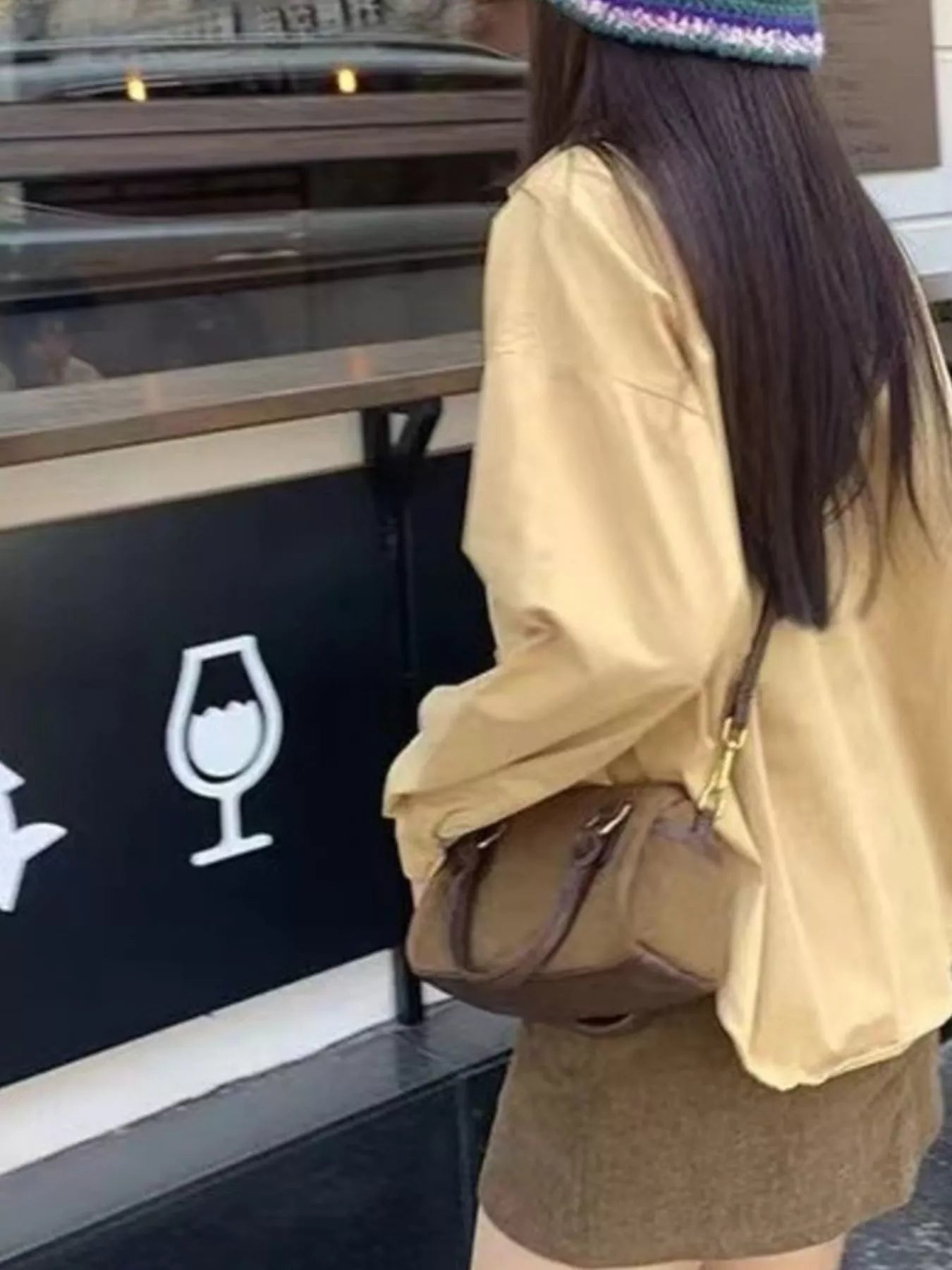 Vintage Barrel Crossbody Bag