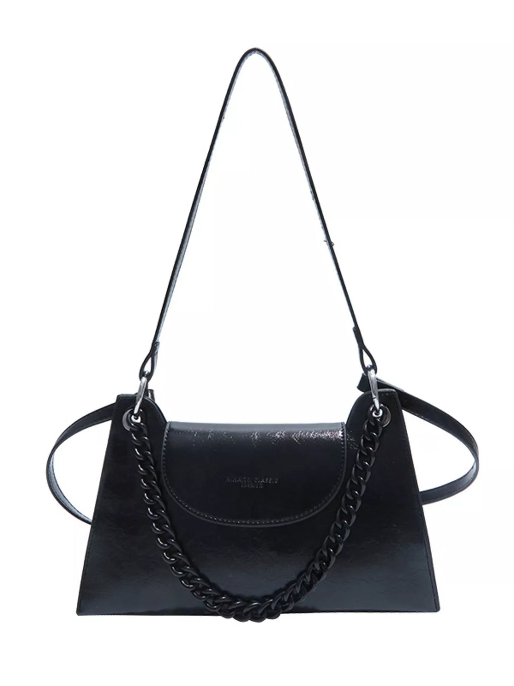 Chain Decor Flap Crossbody Bag