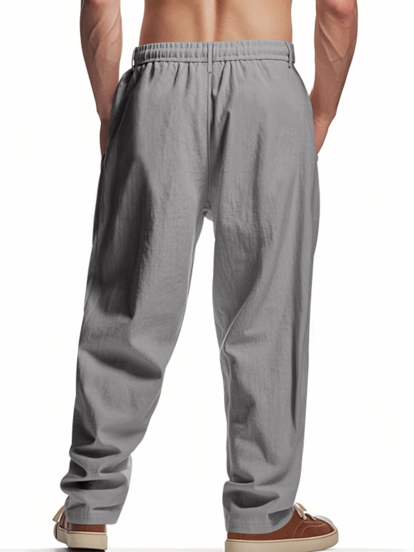 Men's Full Size Drawstring Loose Fit Pants Plus Size