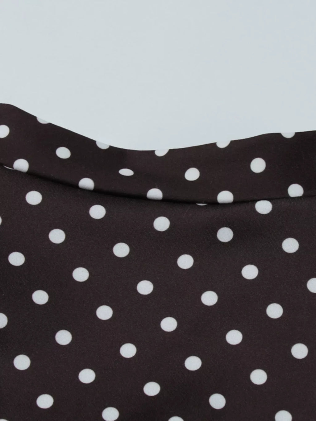 Polka Dot Cut-Out Front Mini Dress