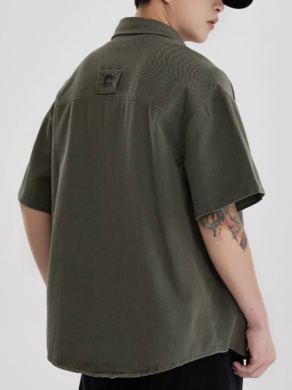 Men's Full Size Button Down Oversized Short Sleeve Shirt Plus Size
