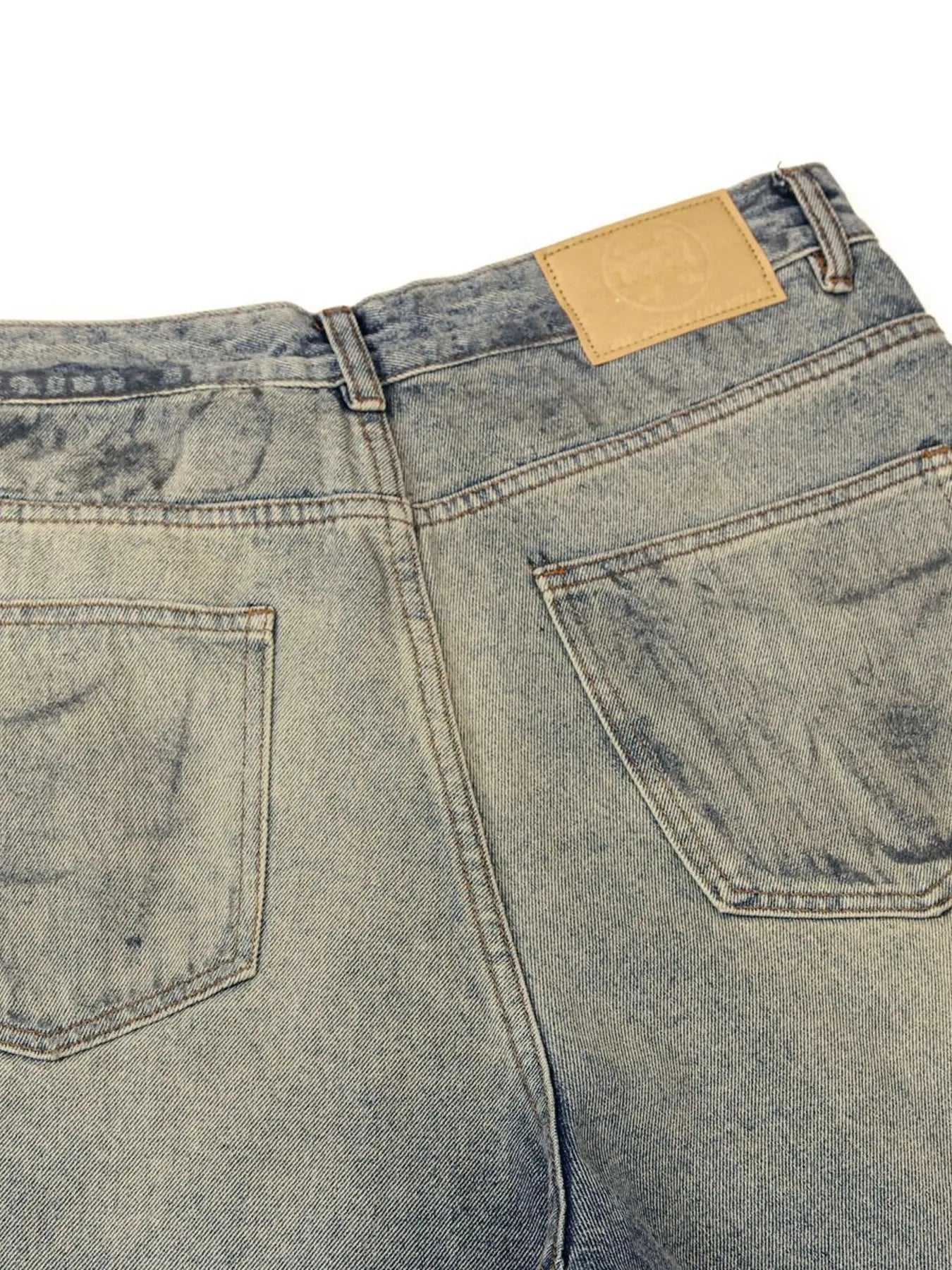 Men's Vintage Washed Wide Leg Jeans