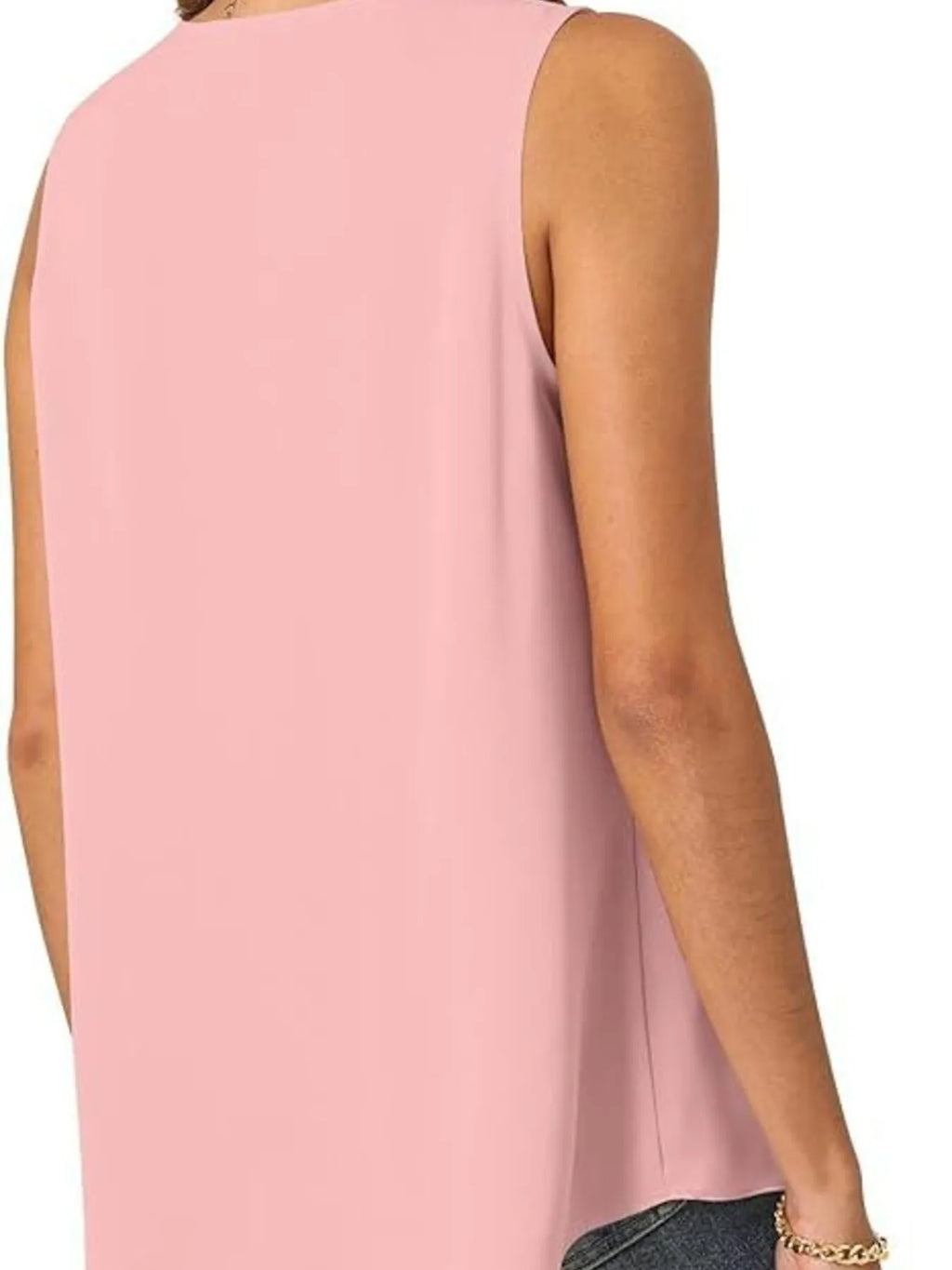 Full Size V-Neck Sleeveless Tank Top Plus Size