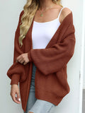 Chunky Knit Open Front Cardigan