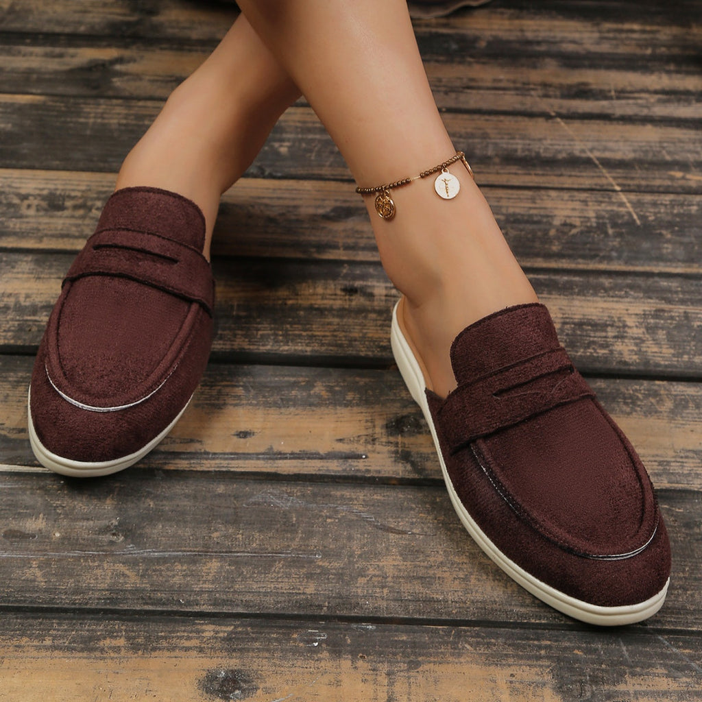 Round Toe Slip-Ons