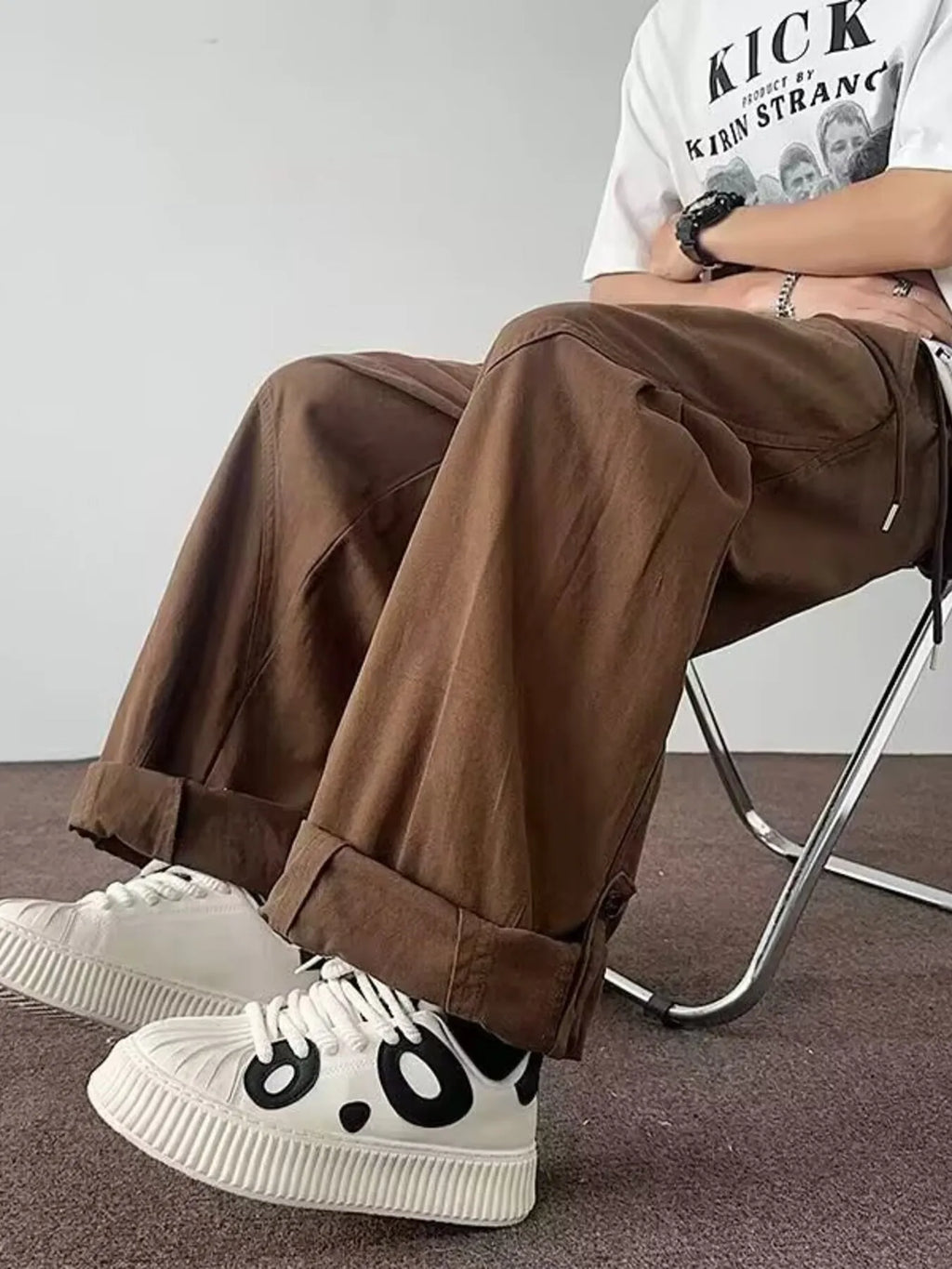 Men's Plus Size Loose Fit Casual Cargo Pants