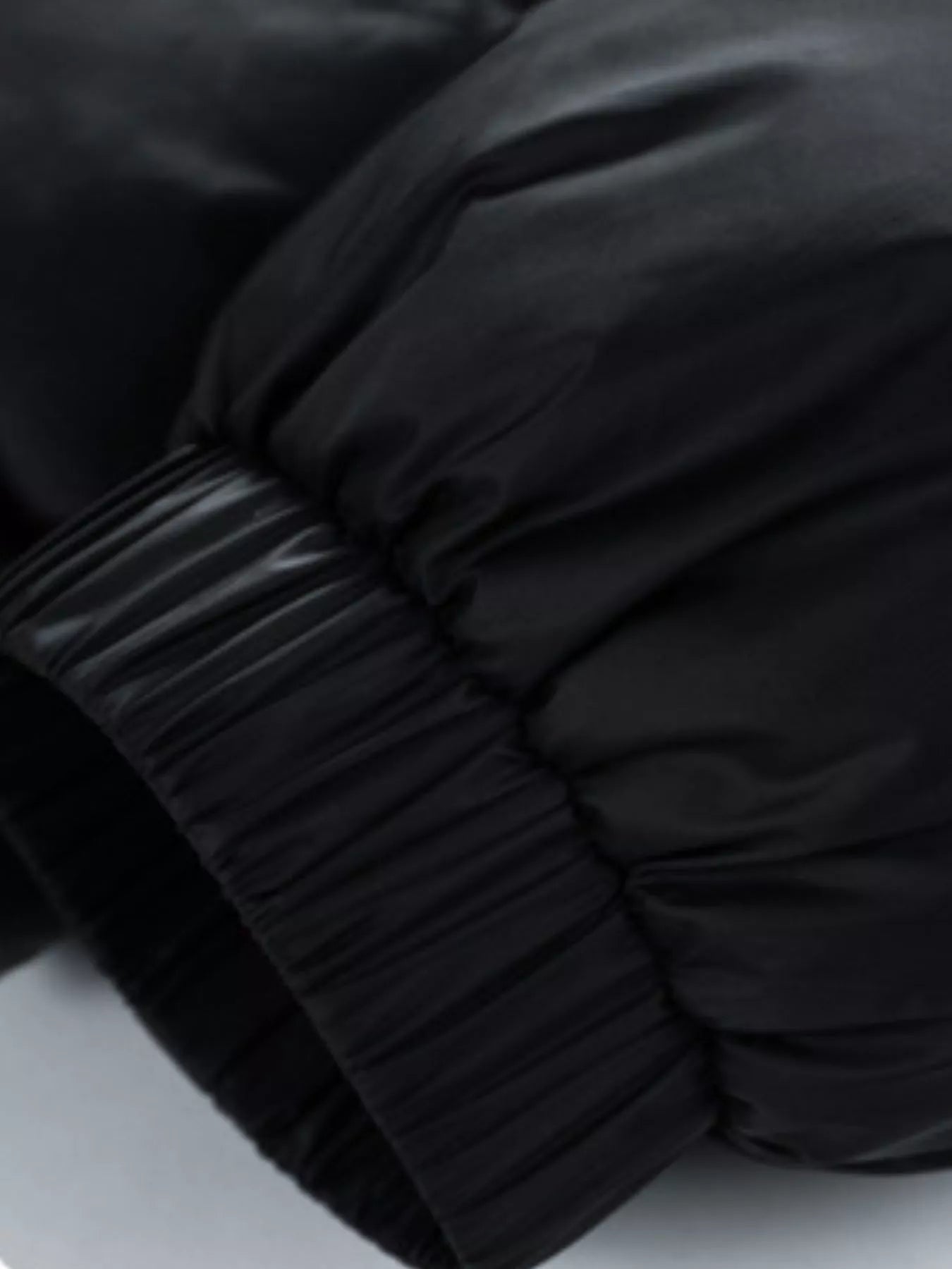 Men's Full Size Stand Collar Quilted Puffer Jacket with Drawstring Hem Plus Size