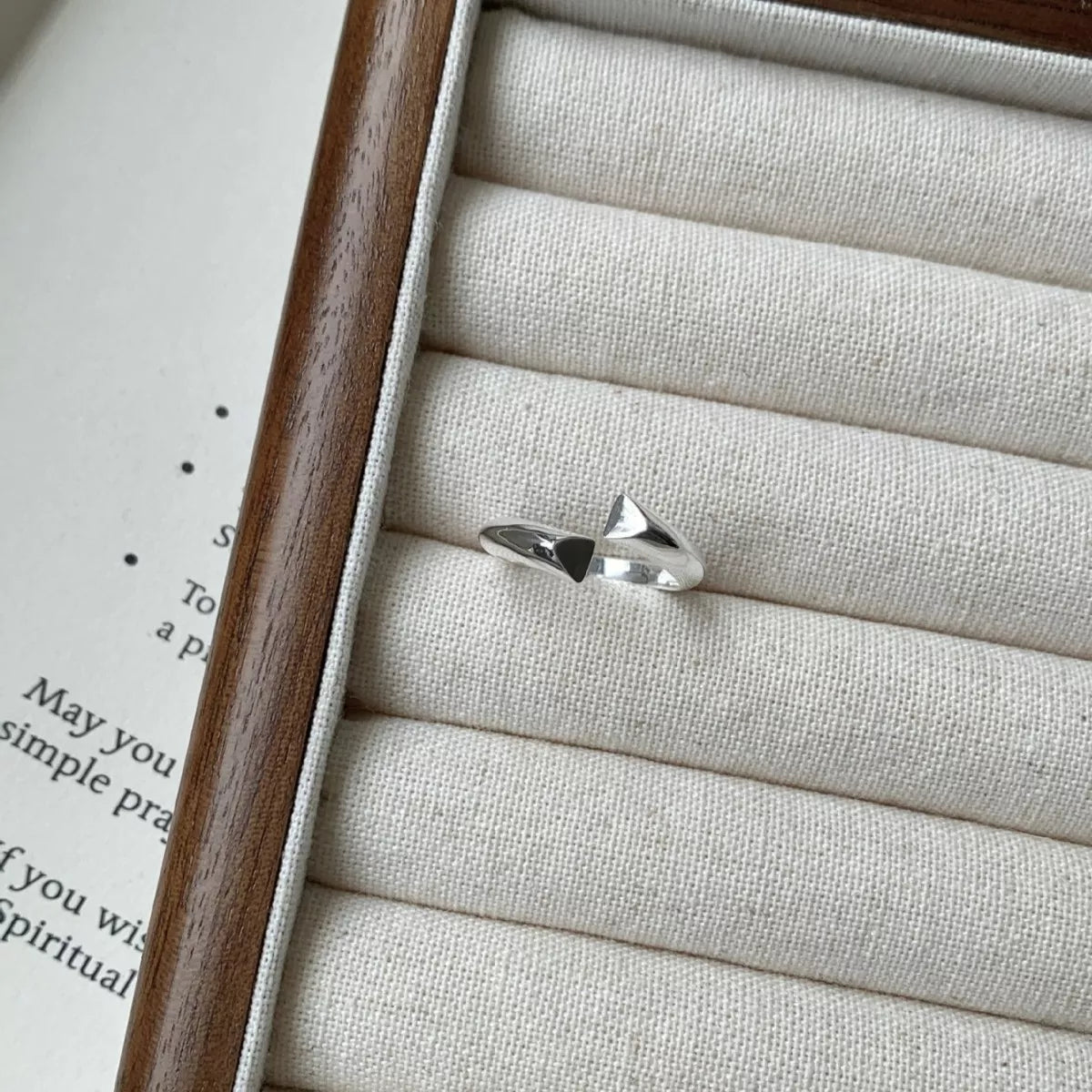 925 Sterling Silver Bypass Ring
