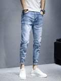 Men's Washed Slim Fit Jeans