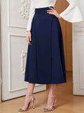 A-Line Midi Skirt