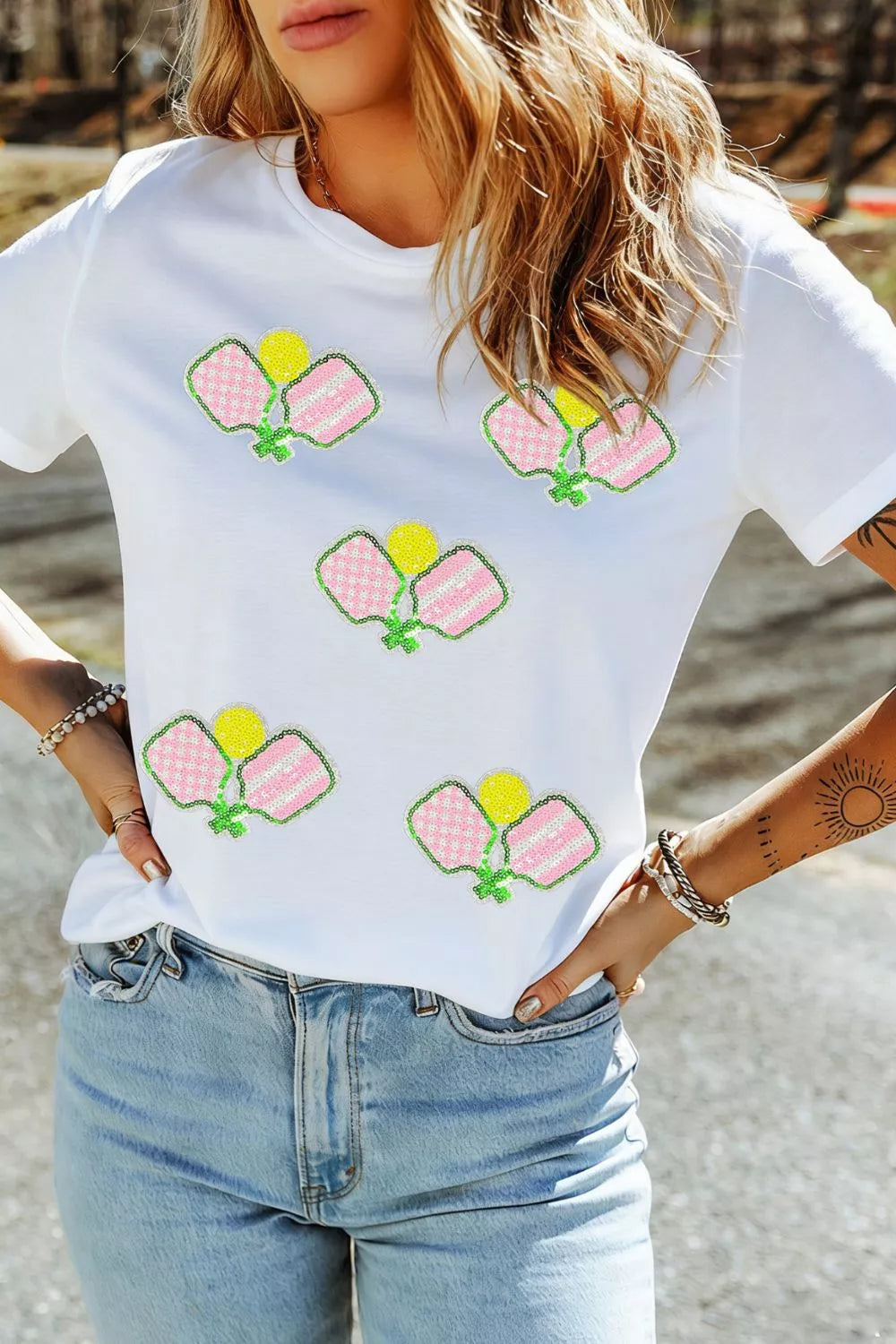Sequin Pickleball Short Sleeve Tee