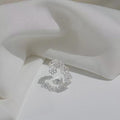 Floral Adjustable Open Ring