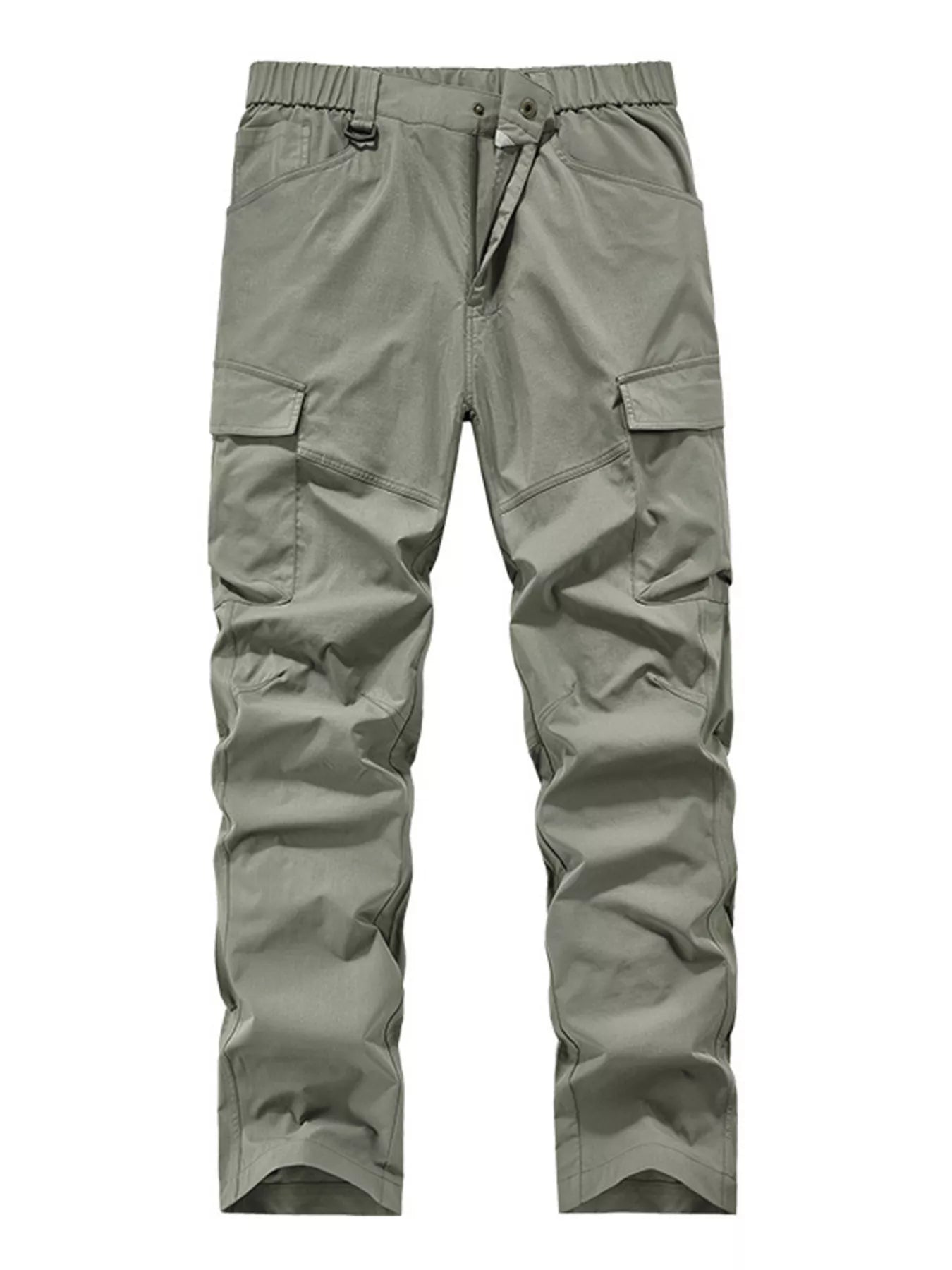 Men's Plus Size Elastic Waist Cargo Pants