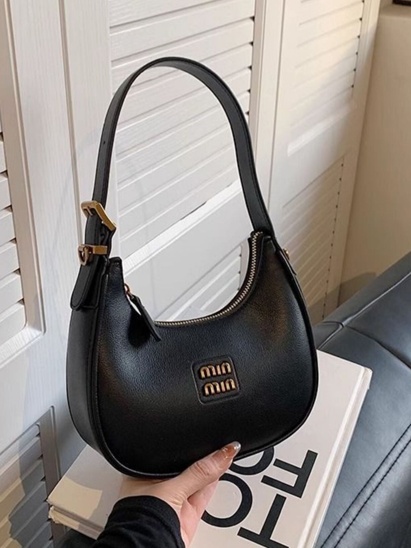 Elegant PU Leather Shoulder Bag