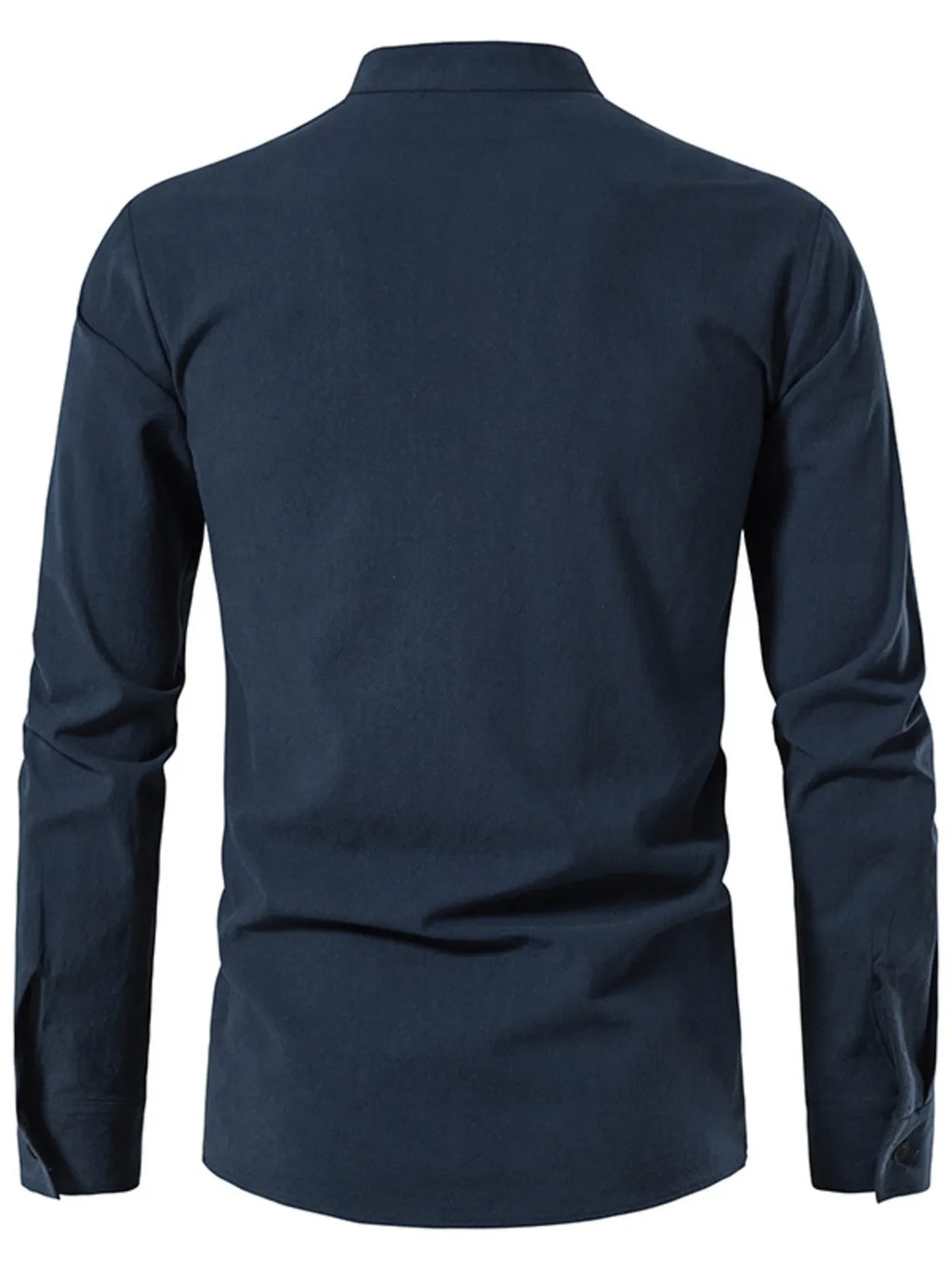 Men's Lace Up Long Sleeve Blouse