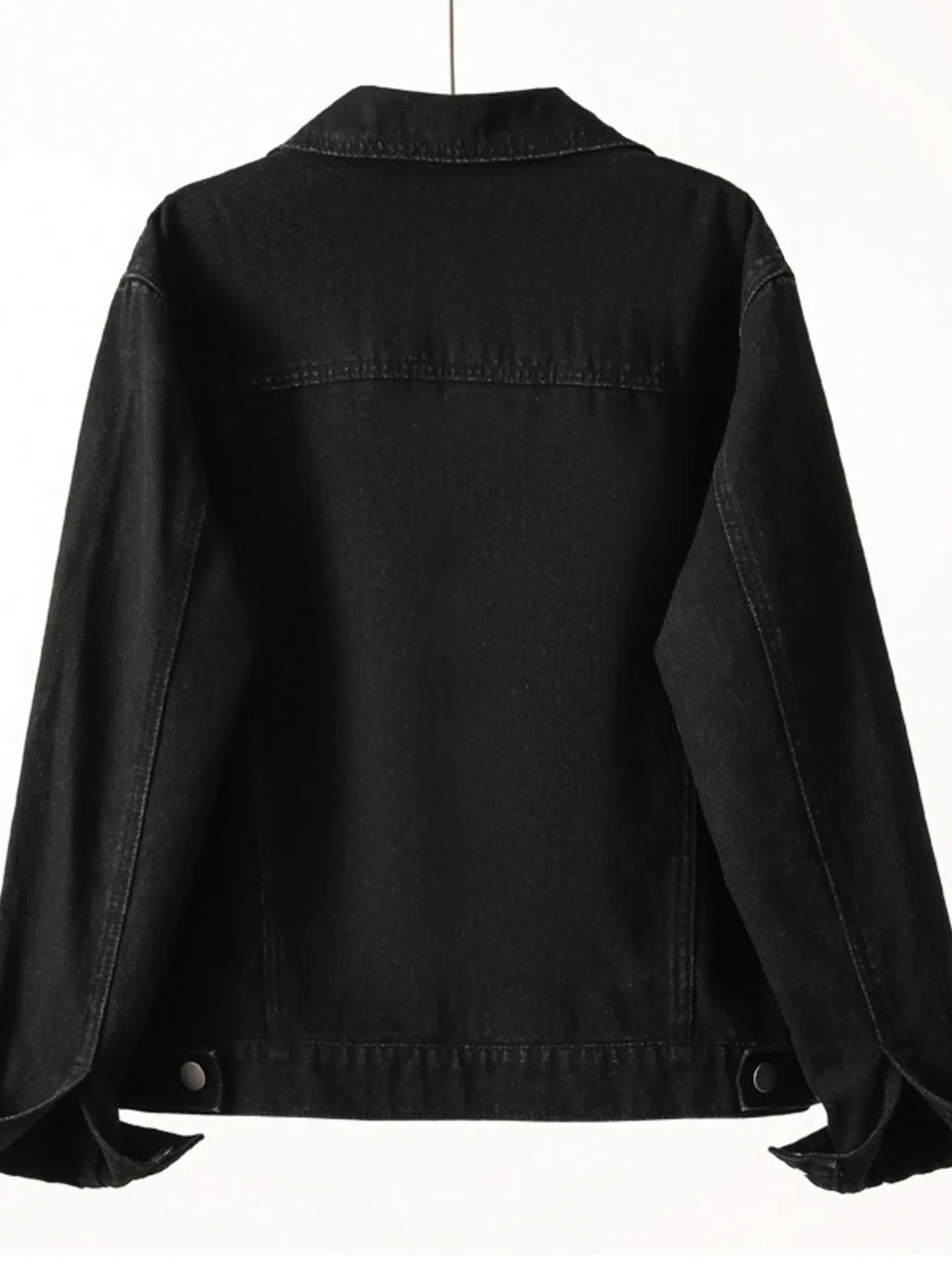 Button Up Long Sleeve Denim Jacket