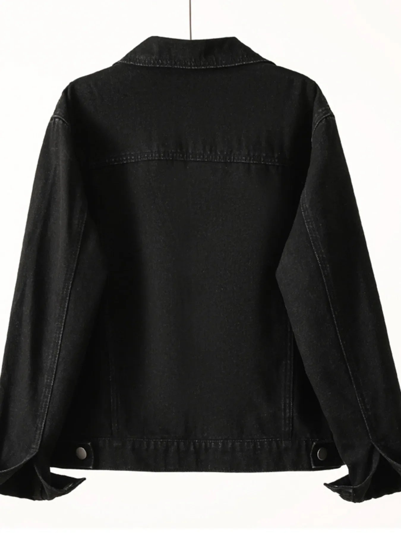 Button Up Long Sleeve Denim Jacket