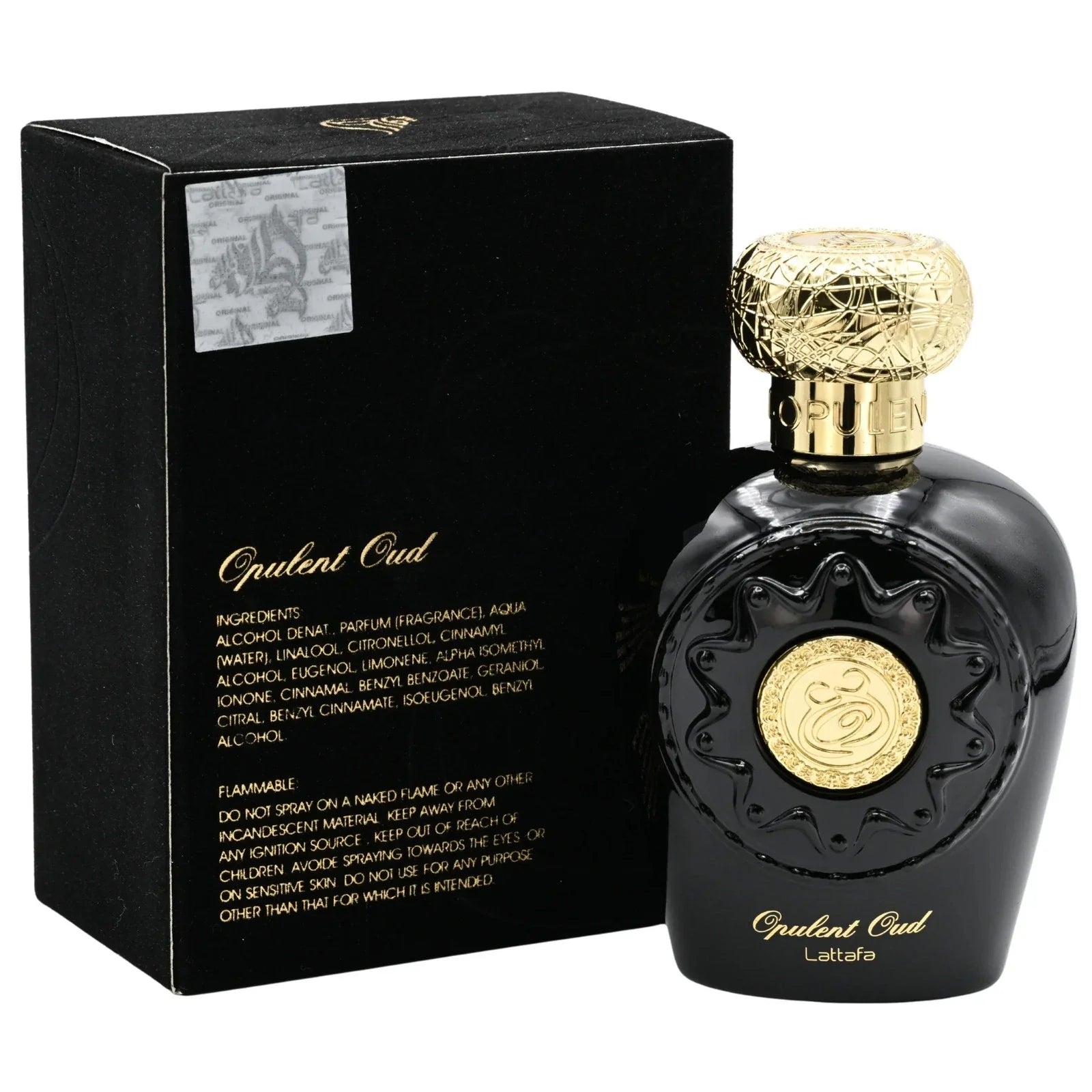Lattafa Opulent Oud Unisex Eau De Parfum Spray 3.4 oz