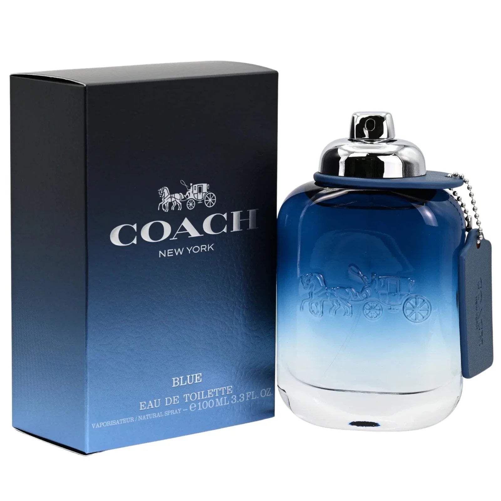 Coach New York Blue Eau De Toilette Spray for Men 3.3 oz