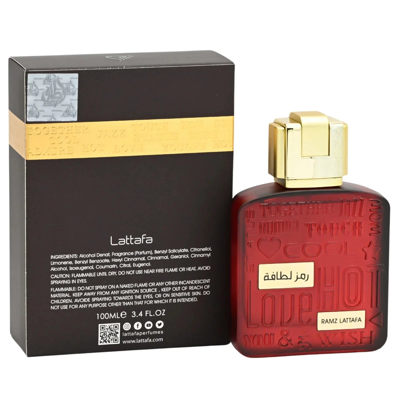 Lattafa Ramz Lattafa Gold Eau De Parfum Spray 3.4 oz Unisex