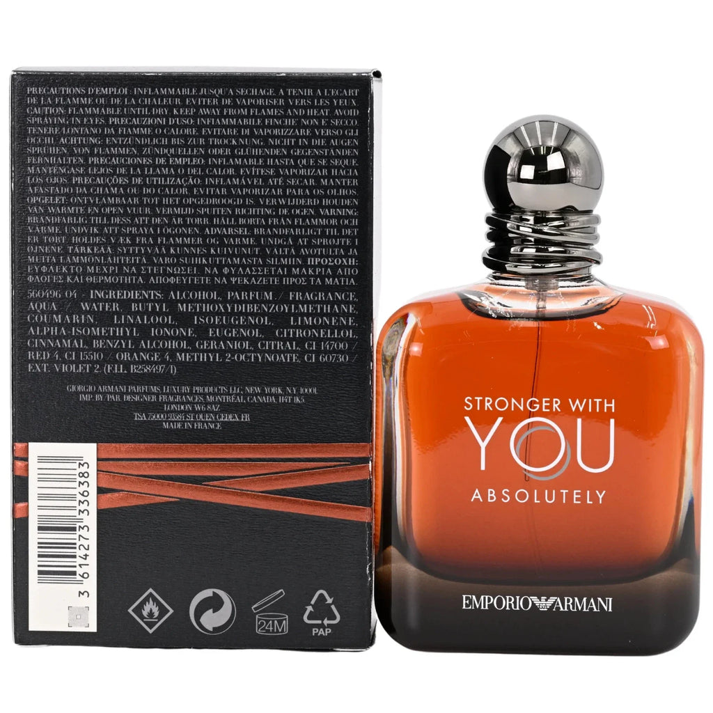 Stronger With You Absolutely by Giorgio Armani Eau De Parfum 1.7 oz