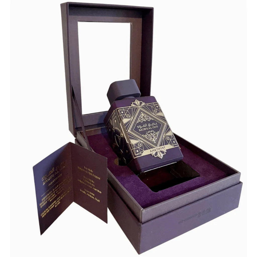 Lattafa Badee Al Oud Amethyst Unisex Eau De Parfum Spray 3.4 oz