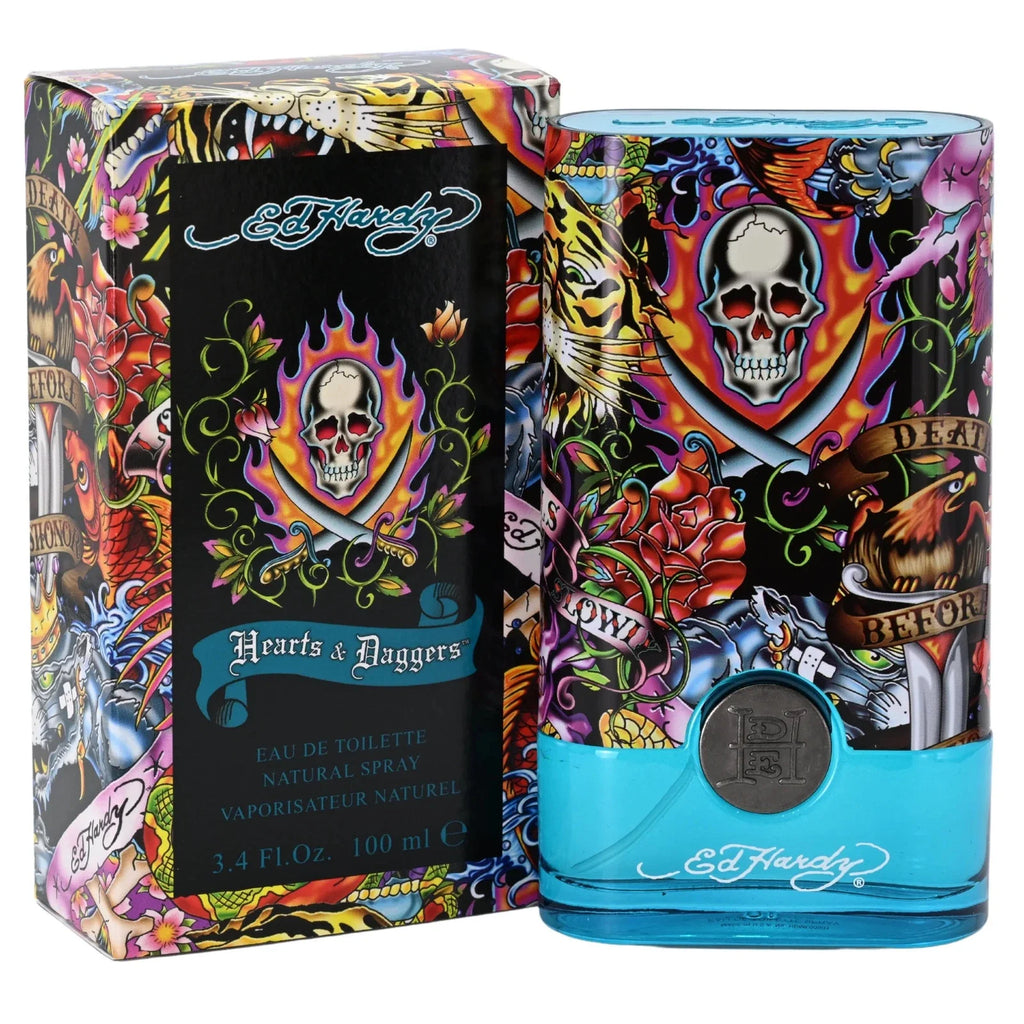 Ed Hardy Hearts & Daggers by Christian Audigier 3.4 oz EDT Spray for Men
