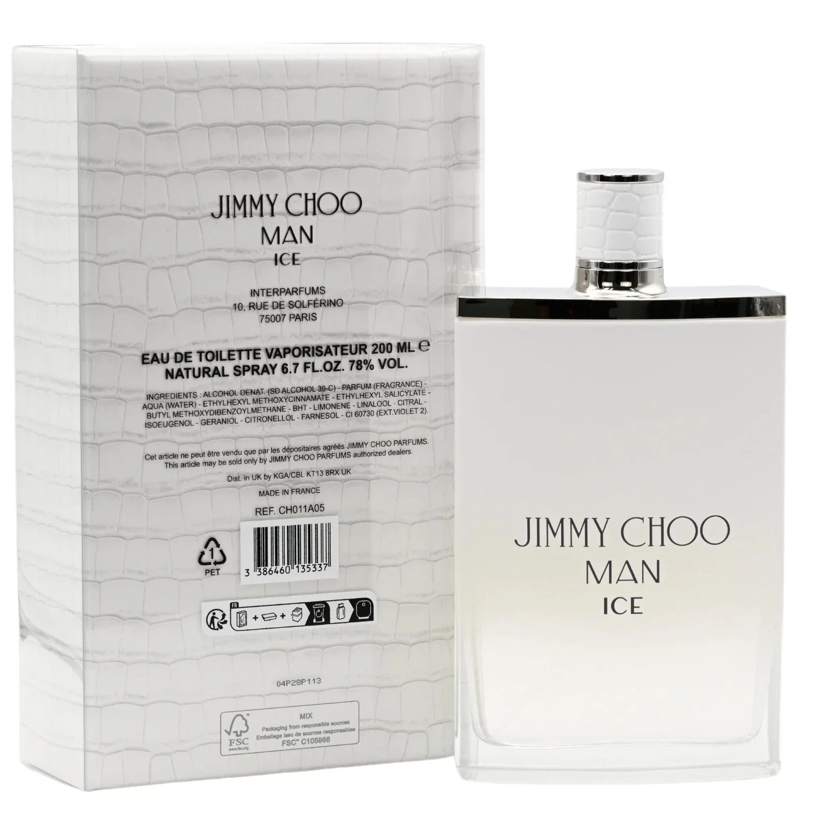 Jimmy Choo Man Ice Eau de Toilette 6.7 oz / 200ml Cologne for Men
