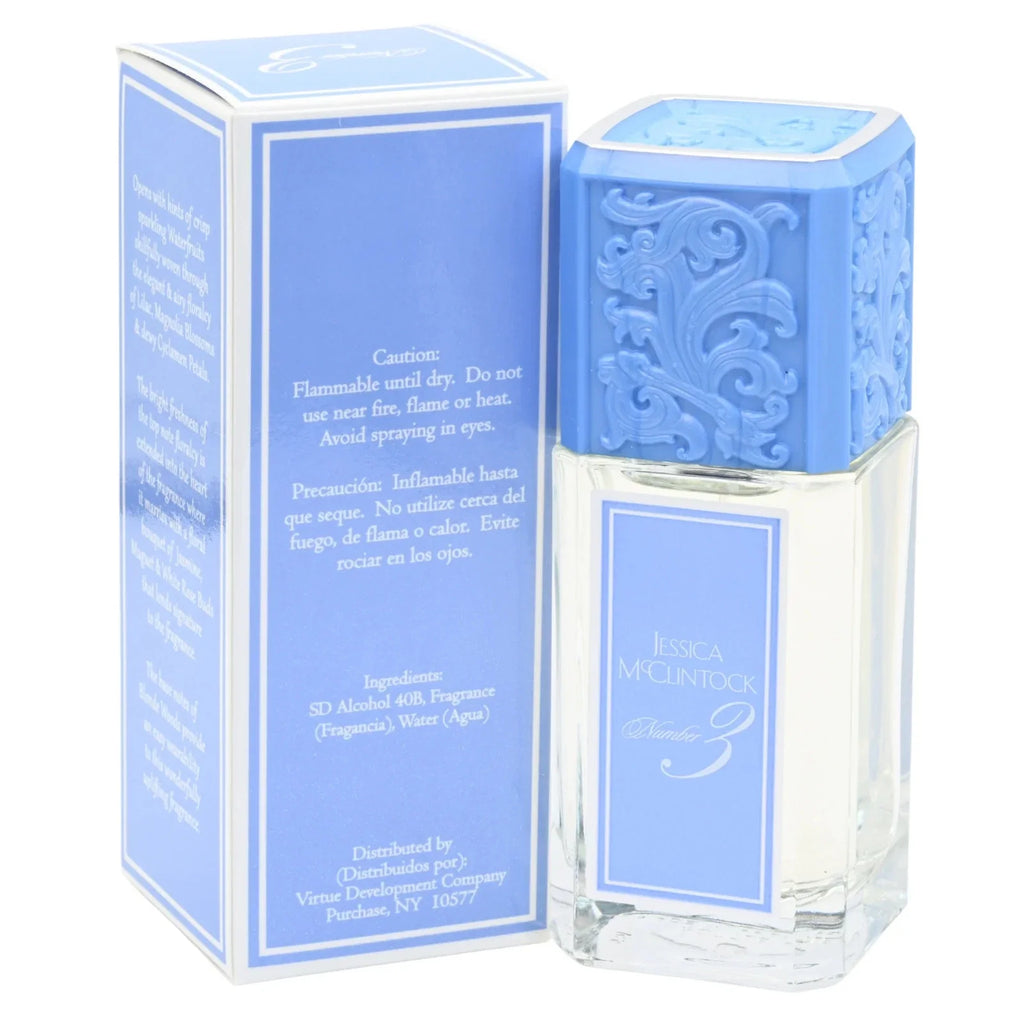 Jessica McClintock Number 3 Eau De Parfum Spray for Women 3.4 oz