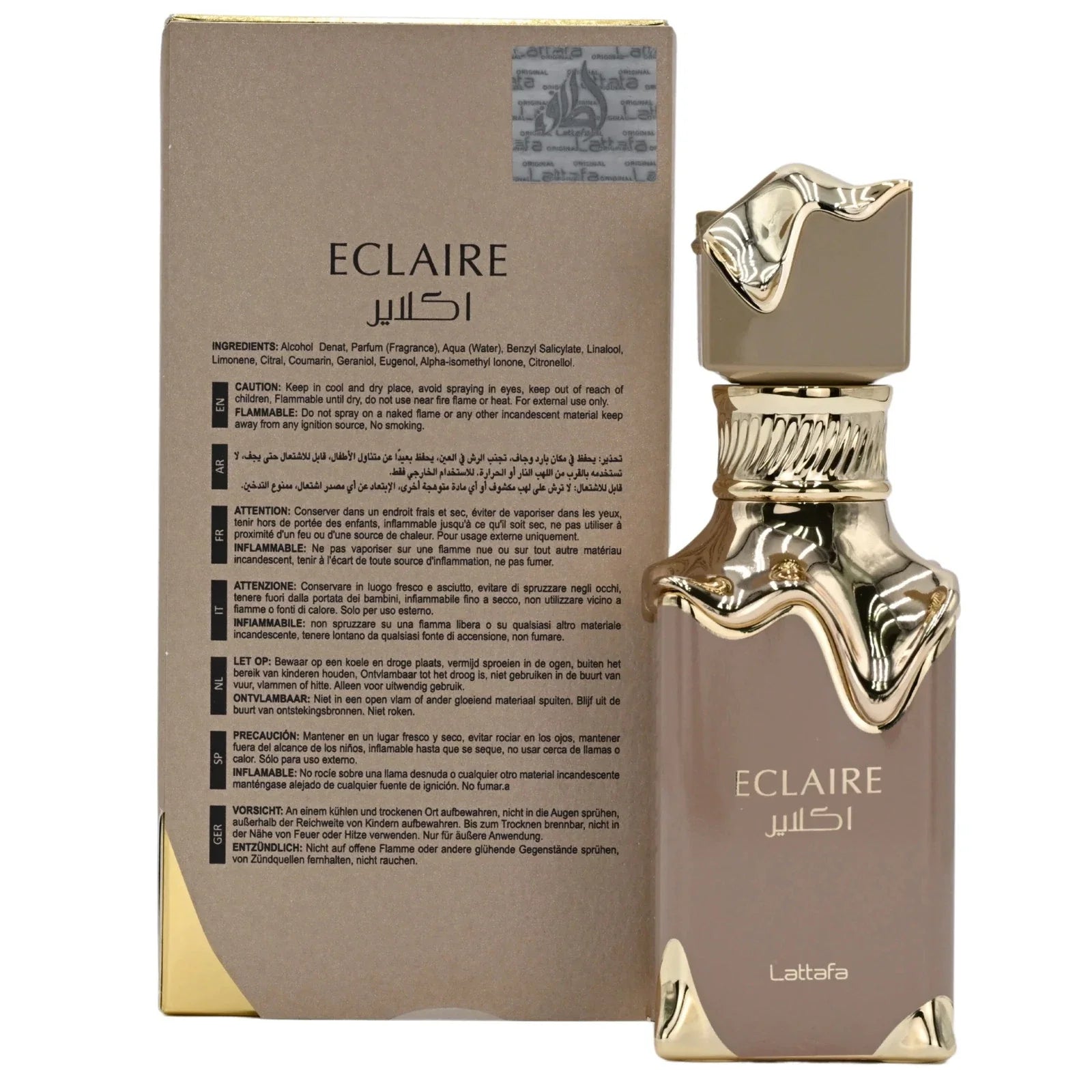 Lattafa Eclaire Unisex Eau De Parfum Spray 3.4 oz