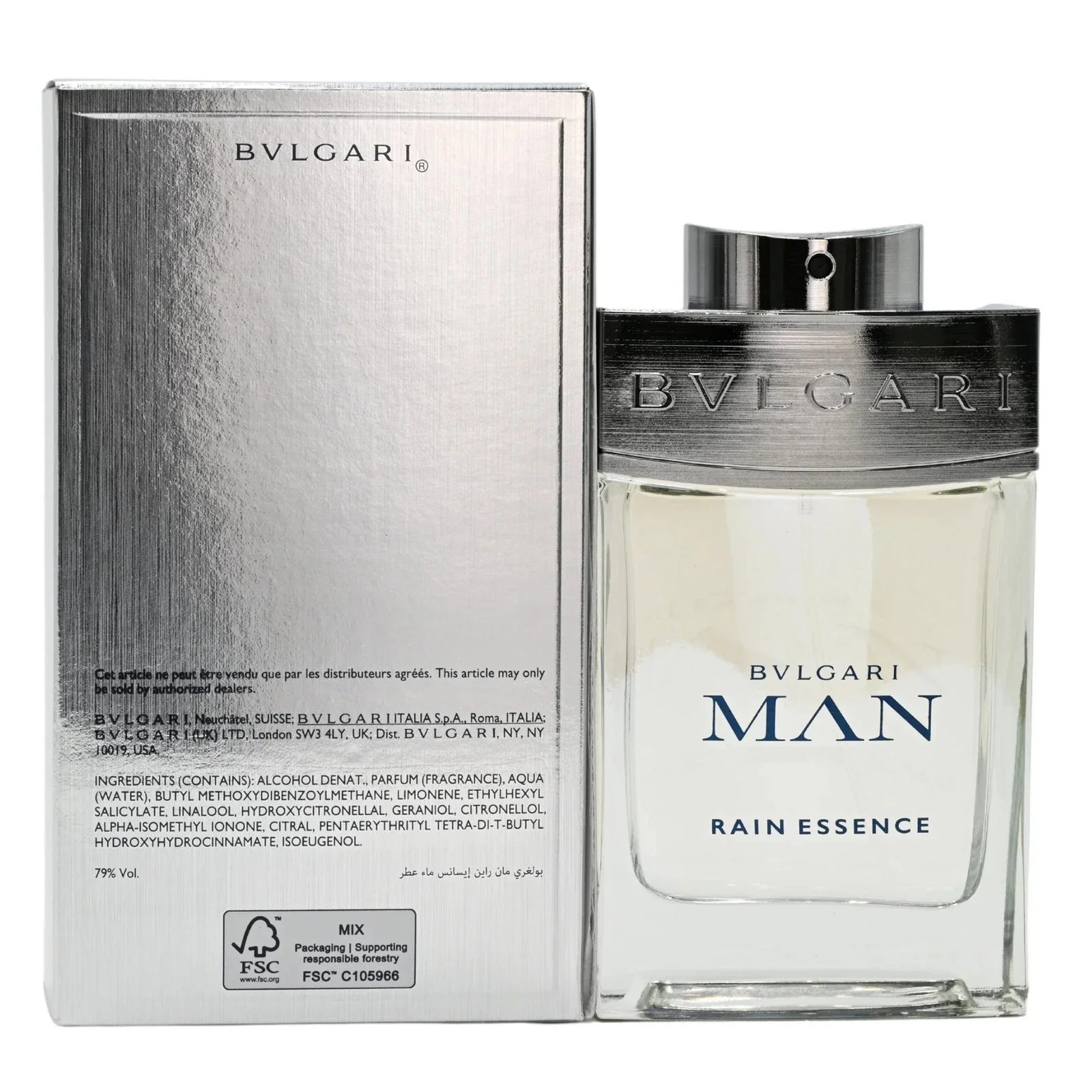 Rain Essence by Bvlgari Eau De Parfum Spray for Men 3.4 oz