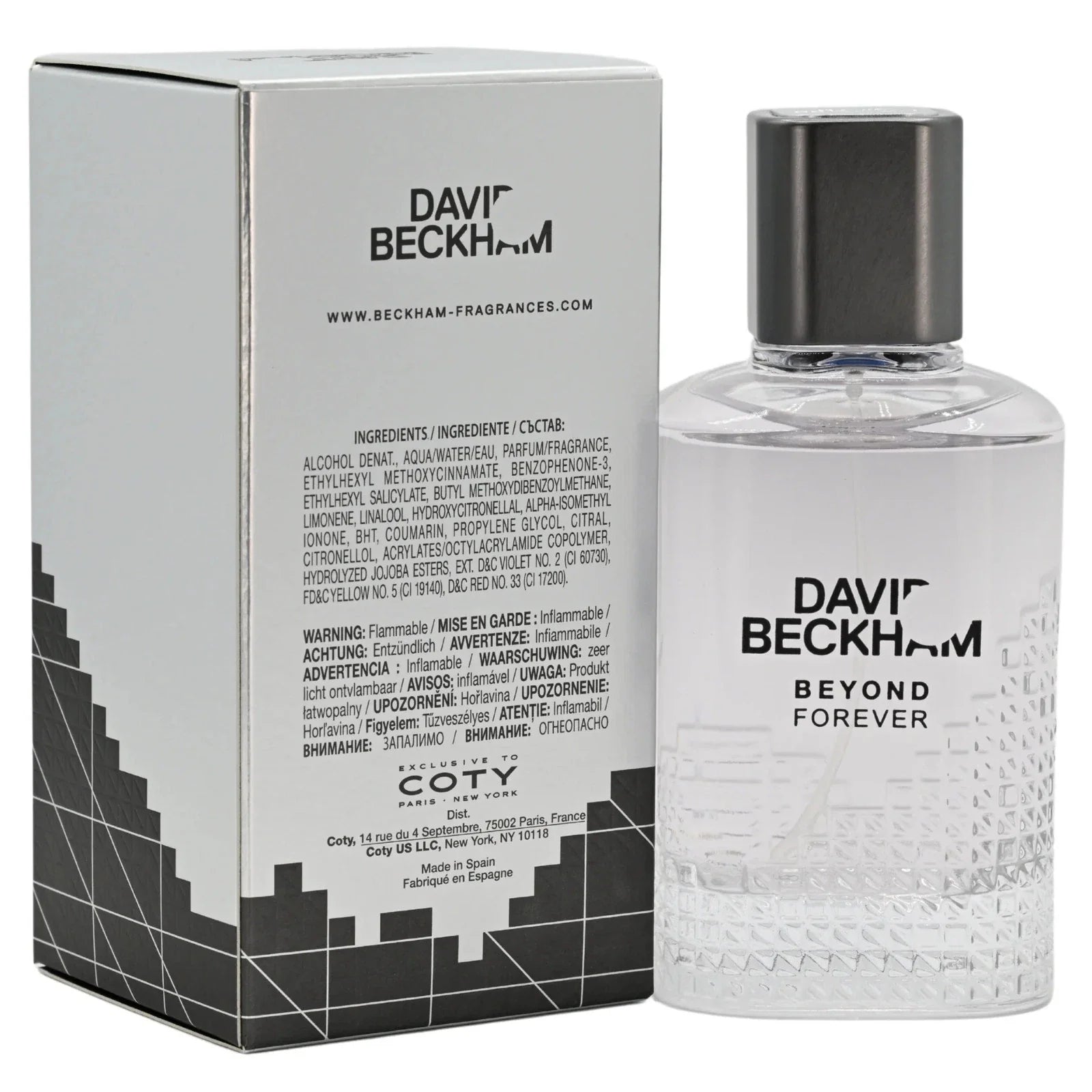 Beyond Forever David Beckham Men EDT Spray 3.0 oz