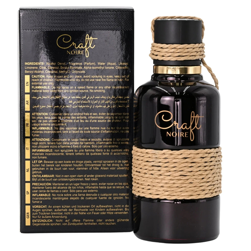 Vurv Craft Noire Unisex Eau De Parfum Spray 3.4 oz