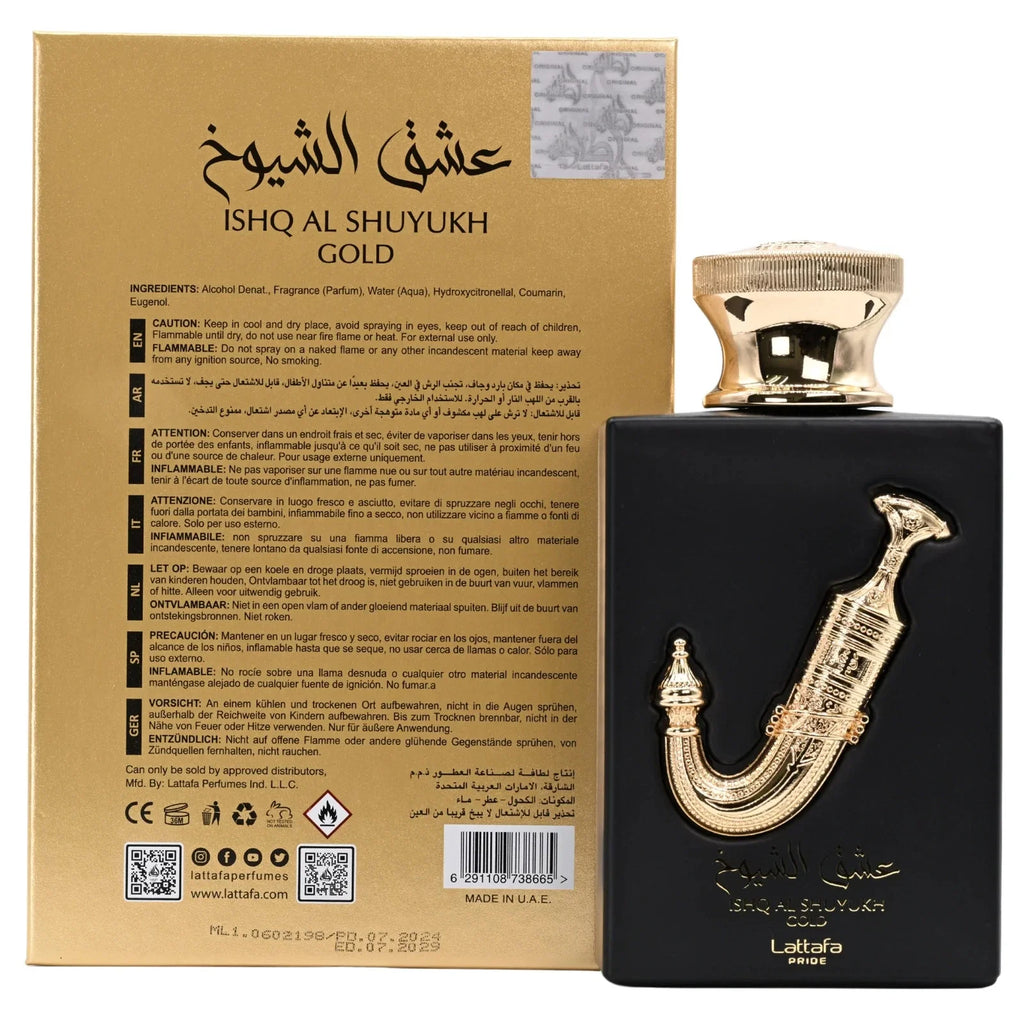 Ishq Al Shuyukh Gold by Lattafa Perfume Unisex EDP 3.4 oz