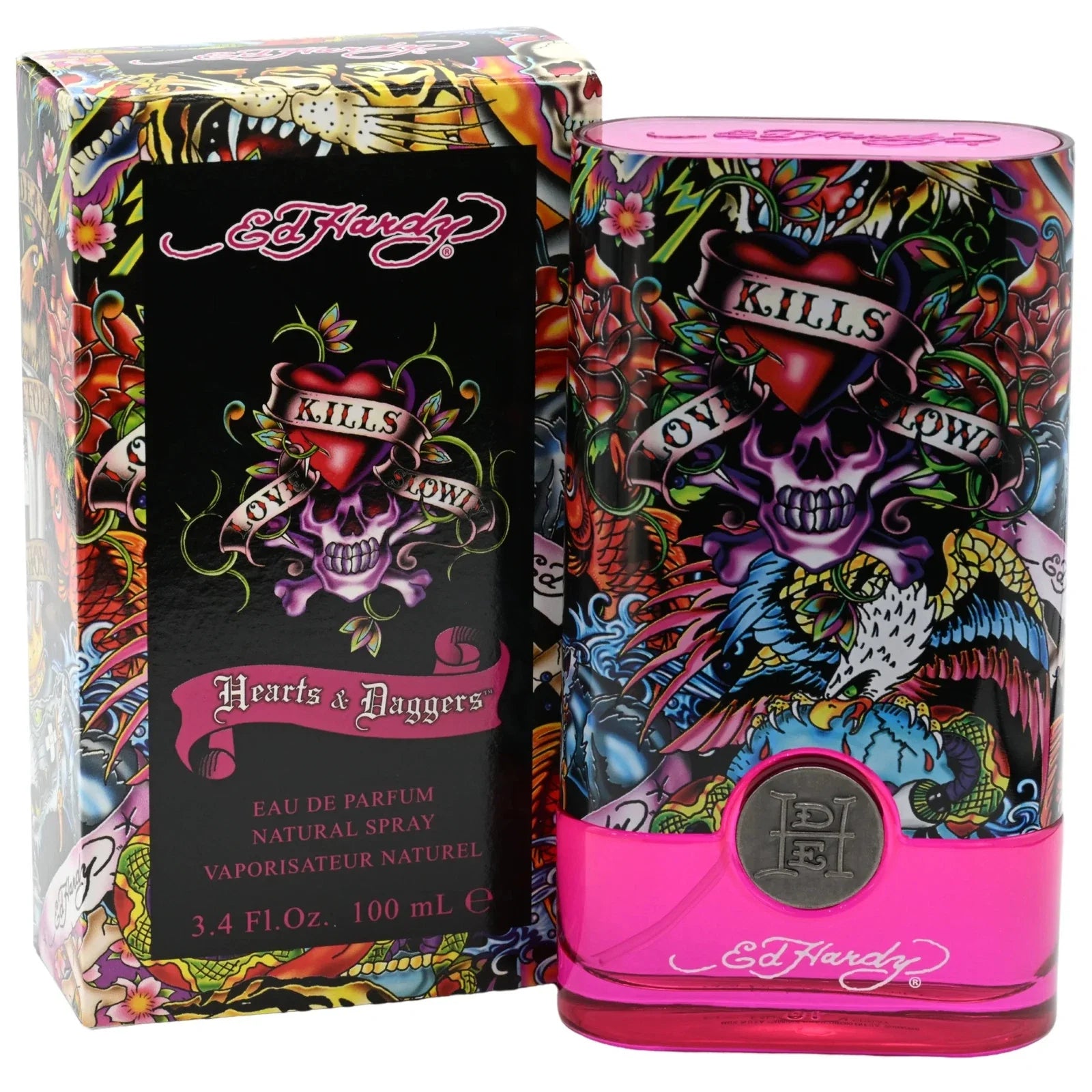 Ed Hardy by Christian Audigier Hearts & Daggers EDP Spray for Women 3.4 oz