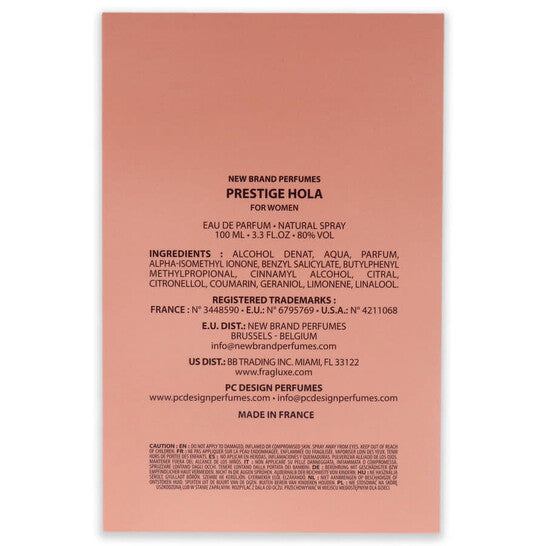 New Brand Hola Perfume for Women EDP 3.3 oz