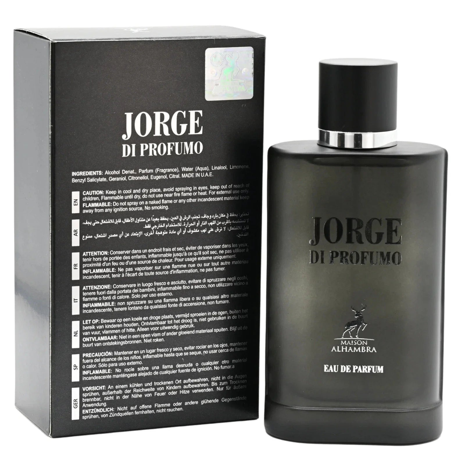 Jorge Di Profumo by Maison Alhambra EDP For Men 3.4 oz
